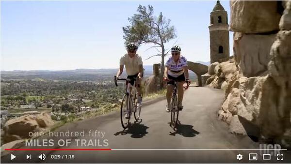 riding bike in riverside hills